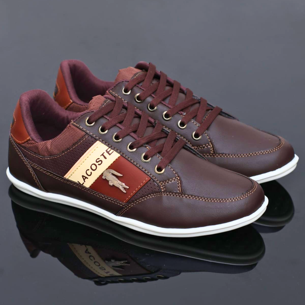 zapatos lacoste hombre originales color chocolate Comprar tienda onlineshoppingcenterg Colombia centro de compras en linea